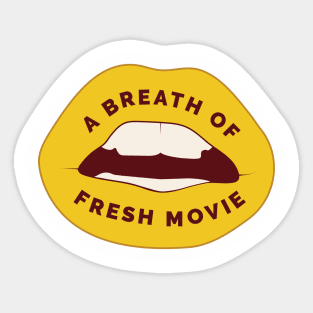 A Breath of Fresh Movie - Yellow Lips Sticker